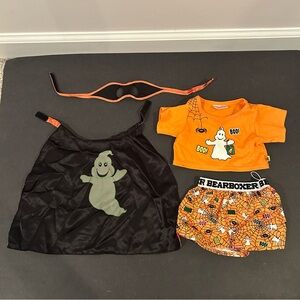 Build A Bear Ghost Cape Mask Glow In The Dark Ghost Shirt And Boxer Shorts